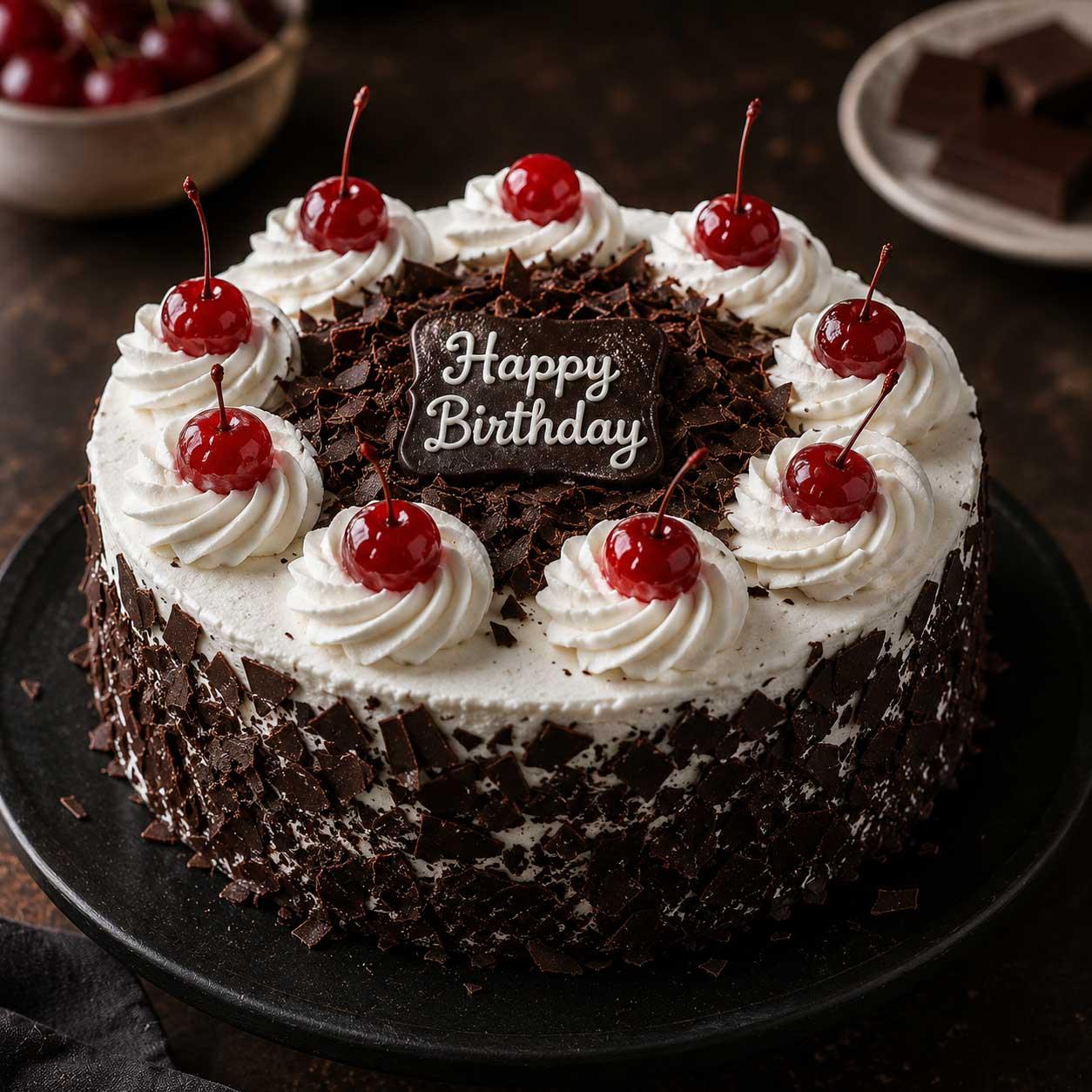 Black Forest Birthday Cake