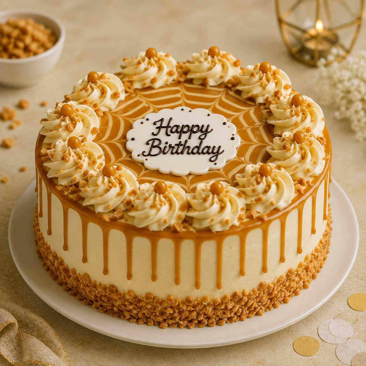 Butterscotch Birthday Cake