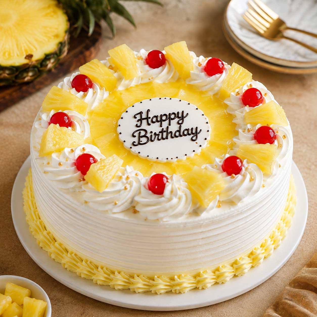 Pineapple Birthday Cake