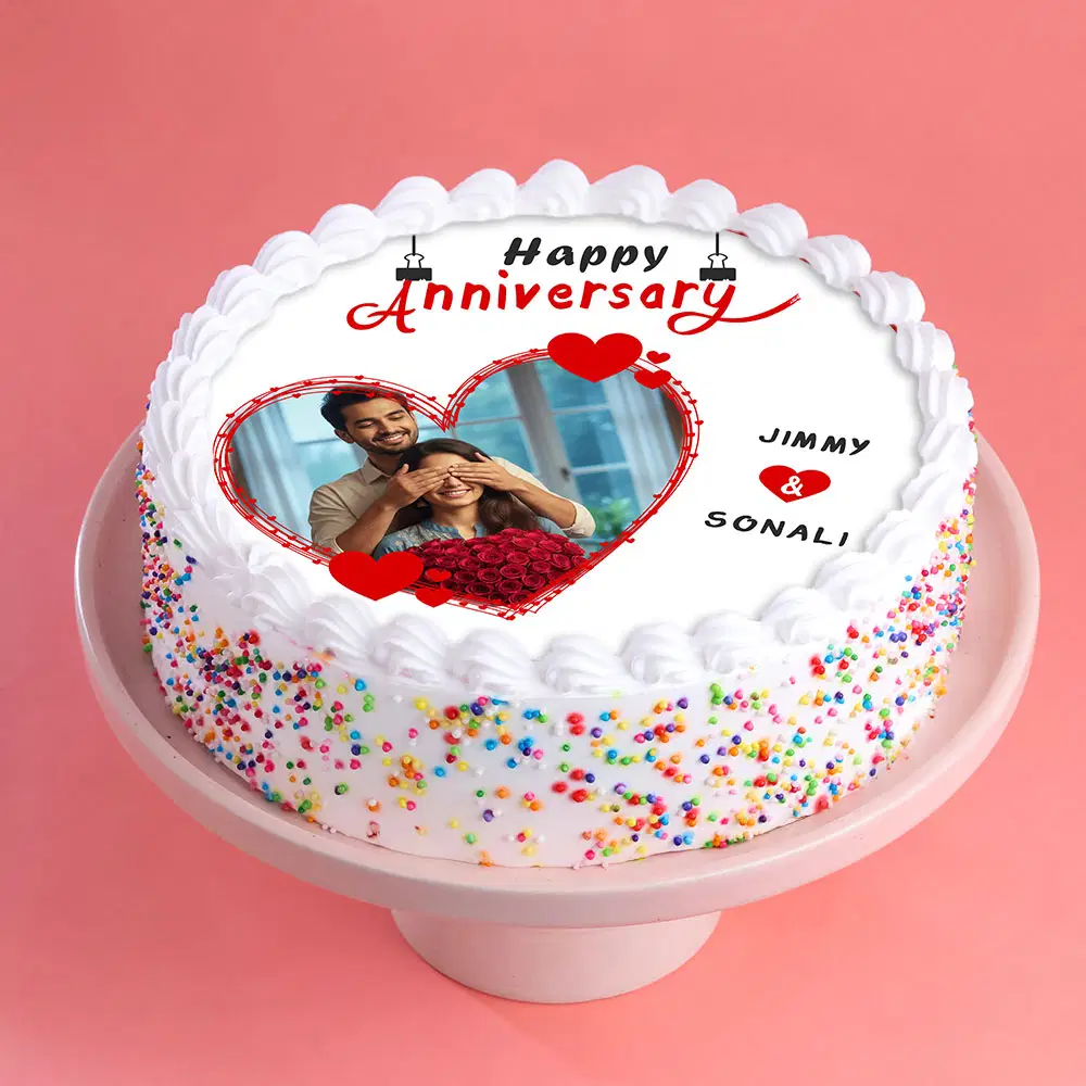 Anniversary Photo Cake
