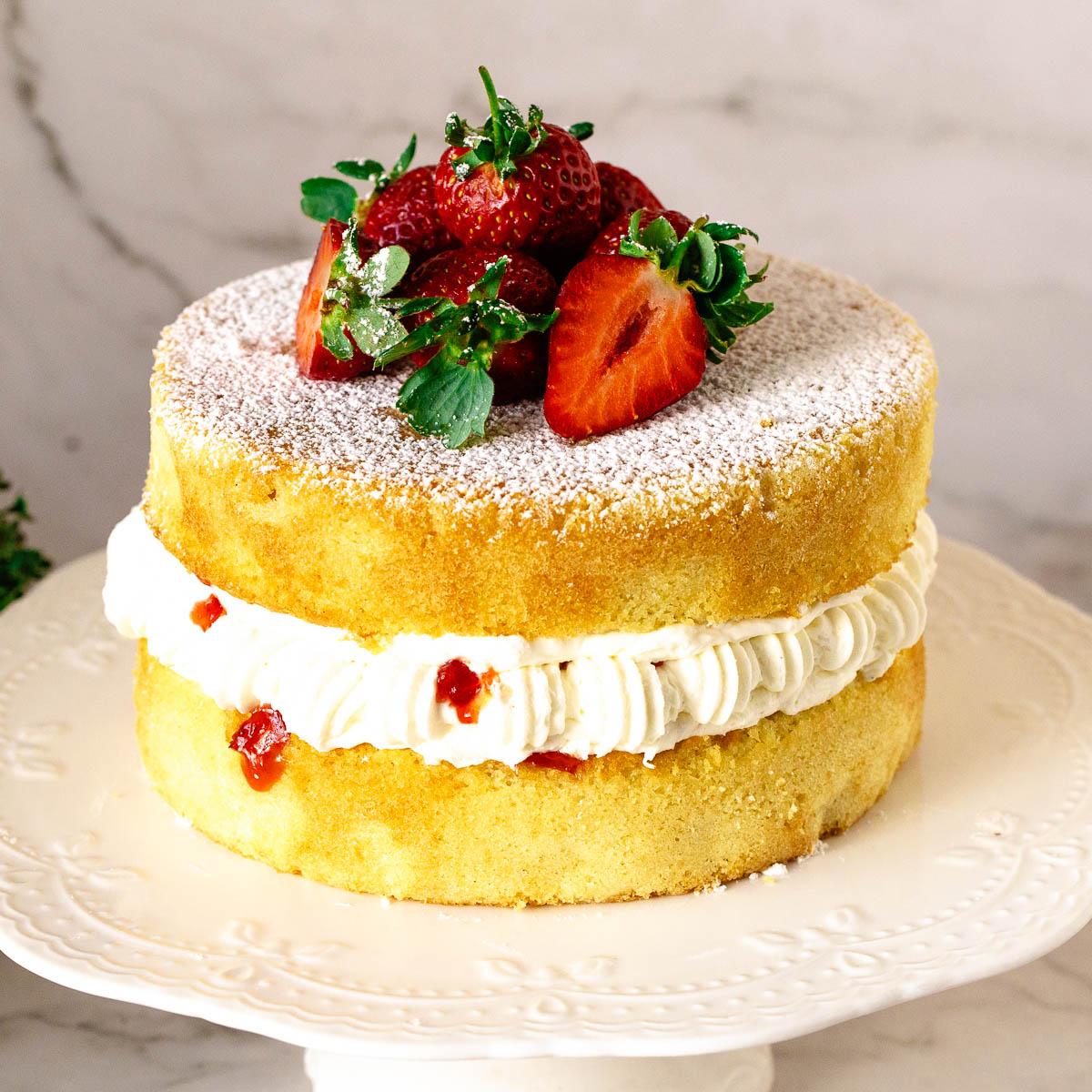 Eggless Vanilla Cake