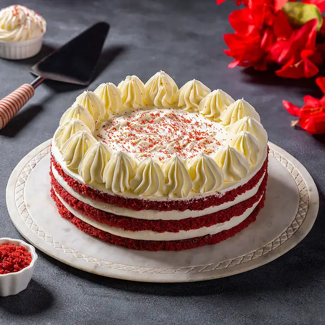 Eggless Red Velvet Cake